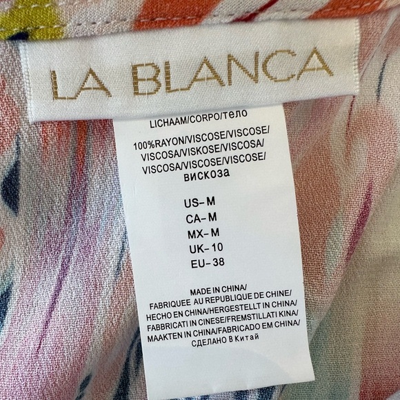 La Blanca Aztec Print Swimsuit Cover-up Mini Dress - Picture 7 of 7